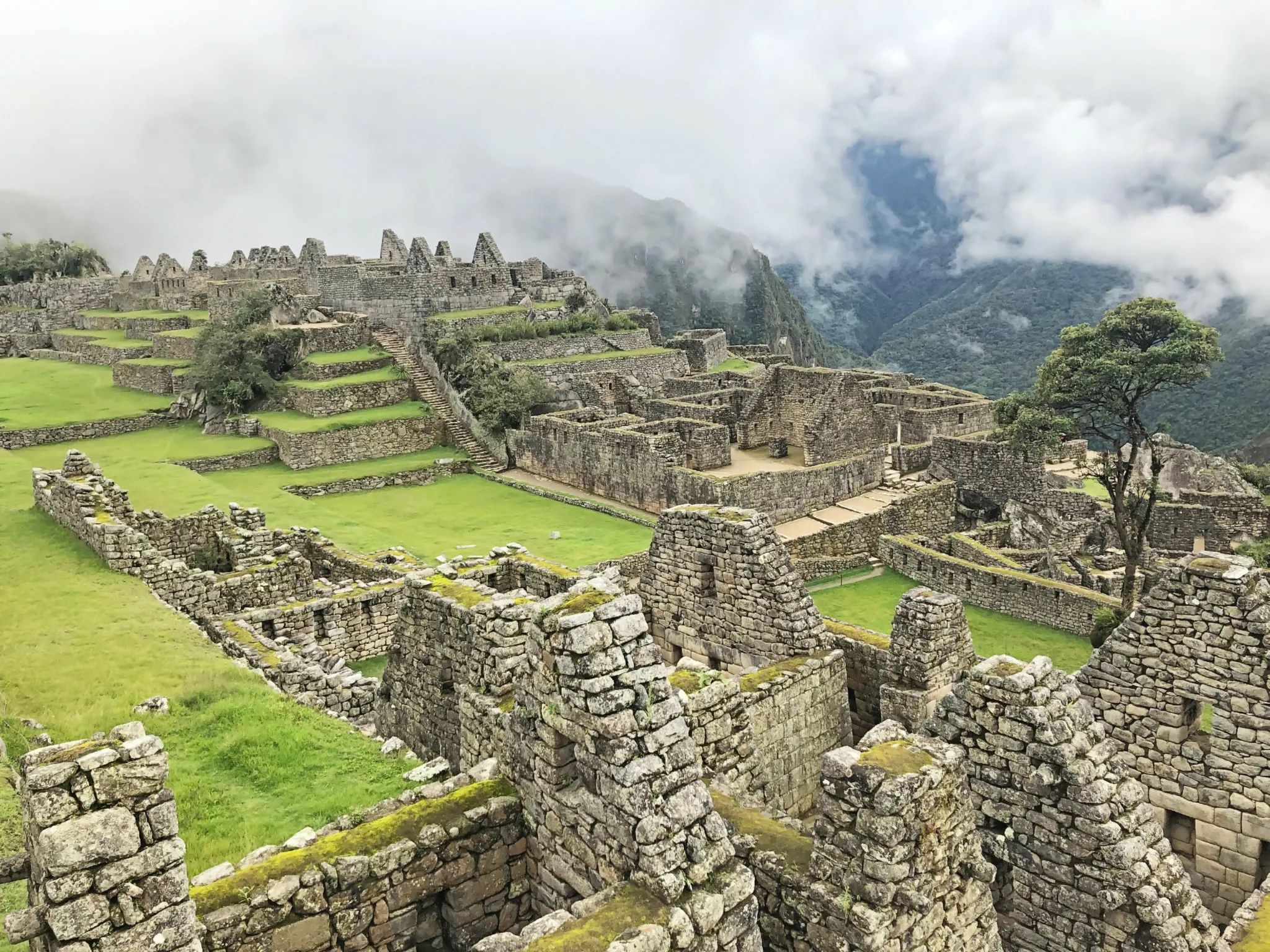 Machupicchu from the Inka house