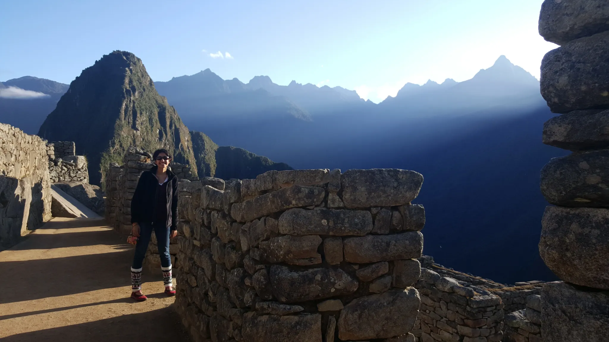 Machupicchu getting the sunrise