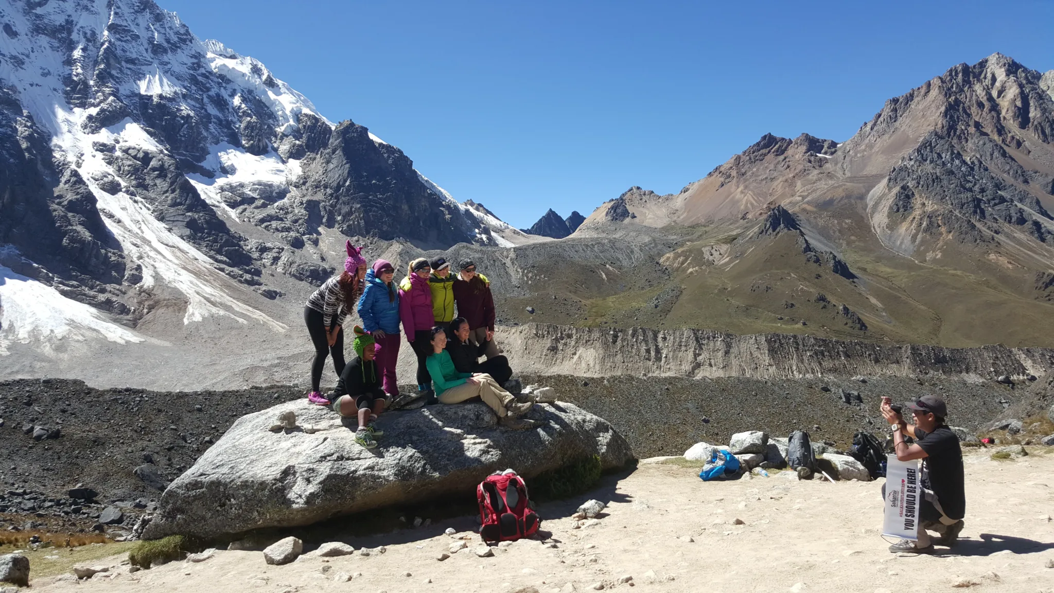 Salakantay pass moment